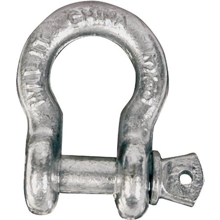 KOCH INDUSTRIES Anchor Shackle, 400 lb Working Load, Steel, Galvanized 081163/MC645G